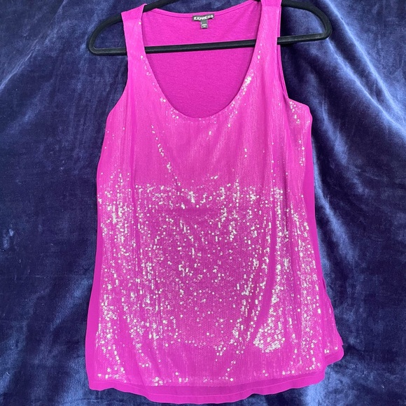 Disco Barbie! Express sequin tank - Picture 1 of 12